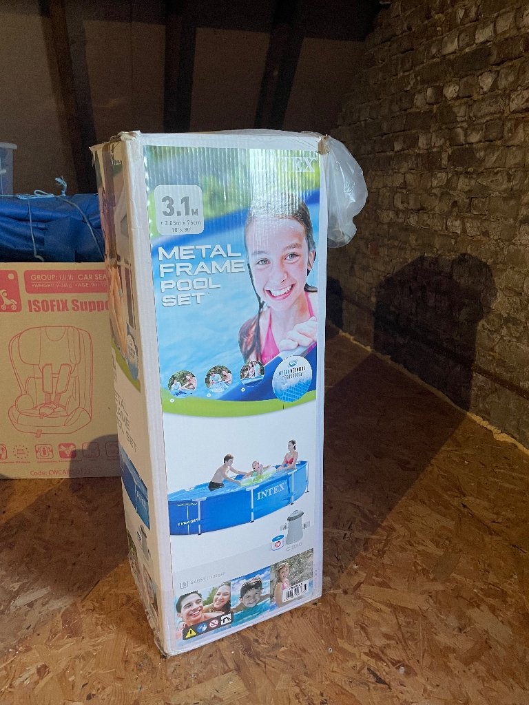 Zwembad Intex, Tuin en Terras, Zwembaden, Ophalen, Gebruikt, Rond, Opzetzwembad