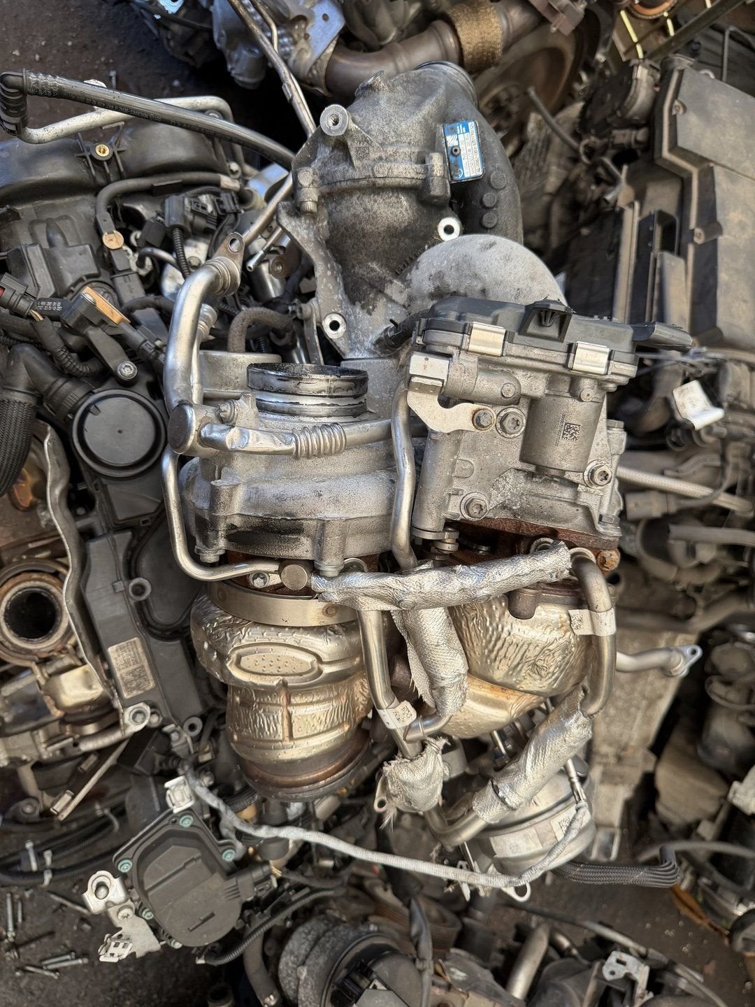 Turbo om654 motor Mercedes benz, -, Origine de la pièce connue, Utilisé, -