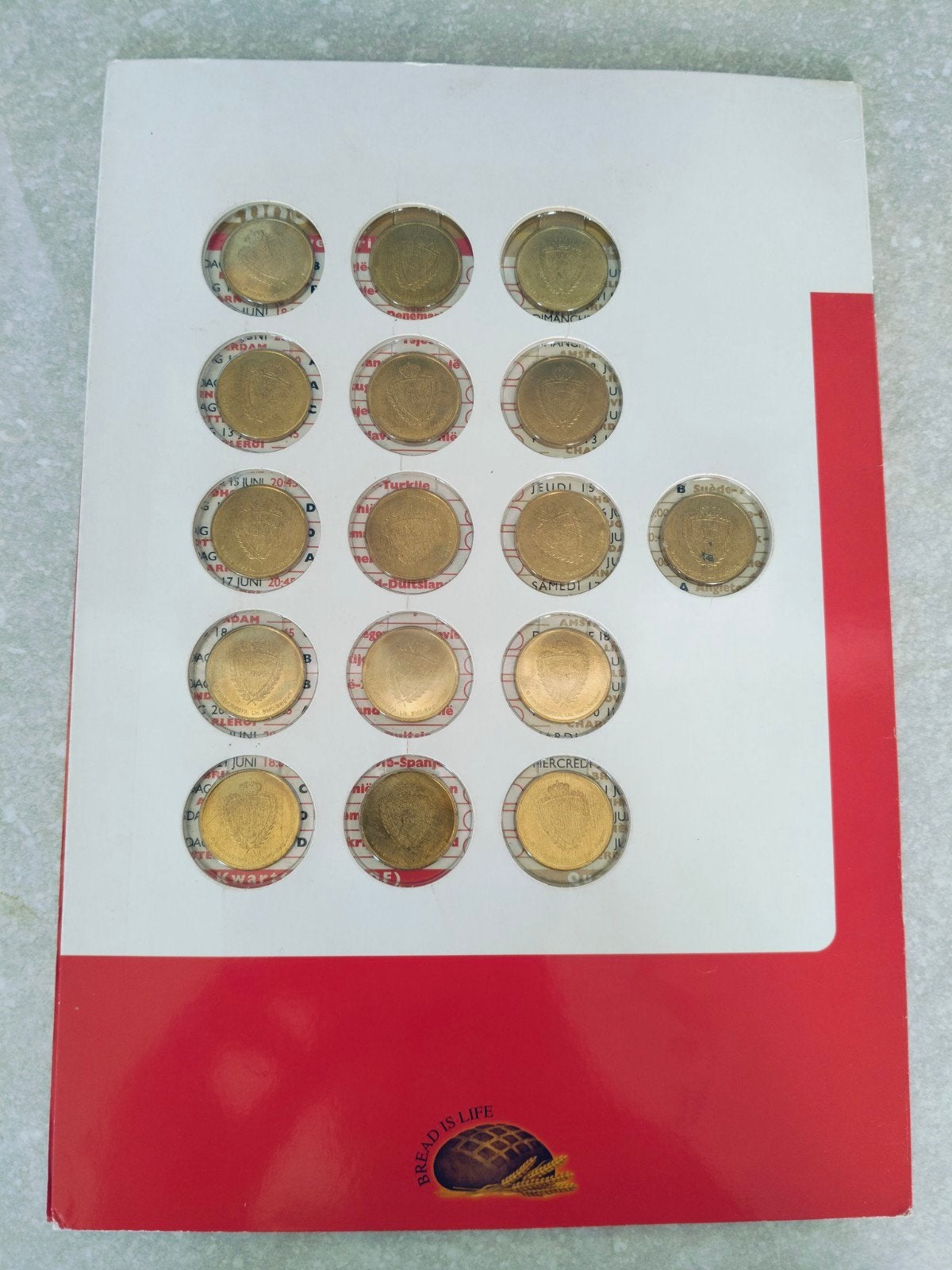 muntencollectie rode duivels euro 2000, Verzamelen, Sportartikelen en Voetbal, Ophalen of Verzenden