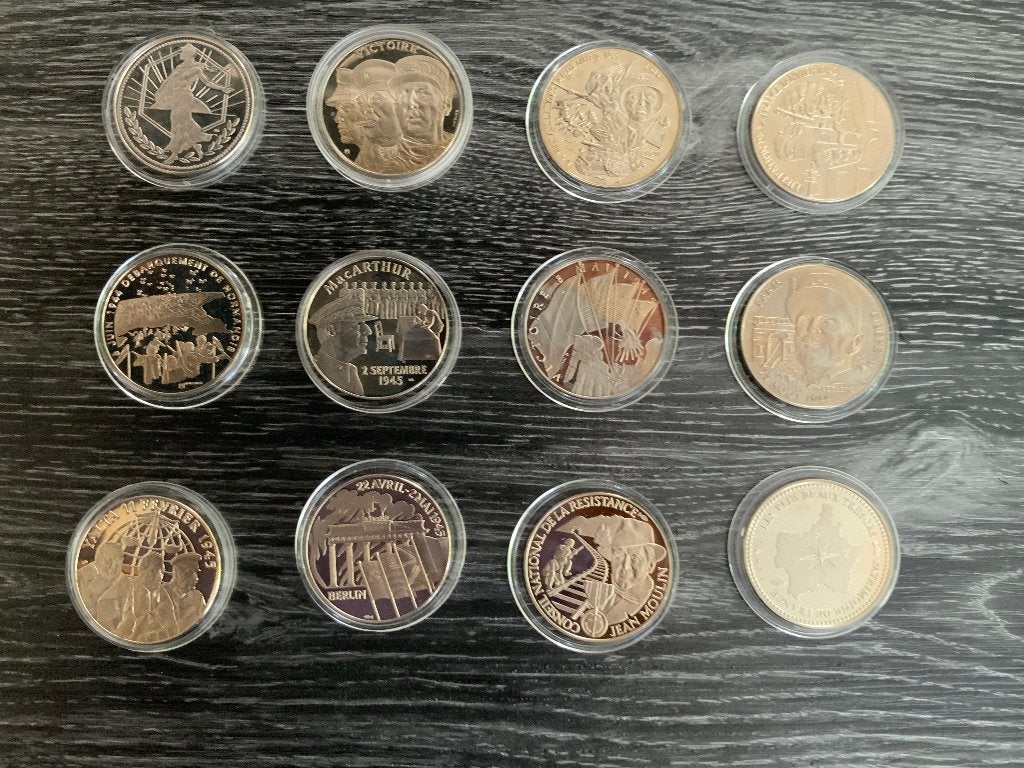 Collectie Herdenkingsmunten WO2, Ophalen of Verzenden