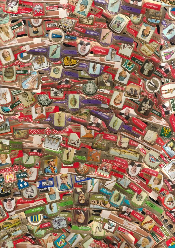 lot de 1000 très anciens bracelets à cigares de Varia, Collections, Enlèvement ou Envoi, Utilisé, Bagues de cigare