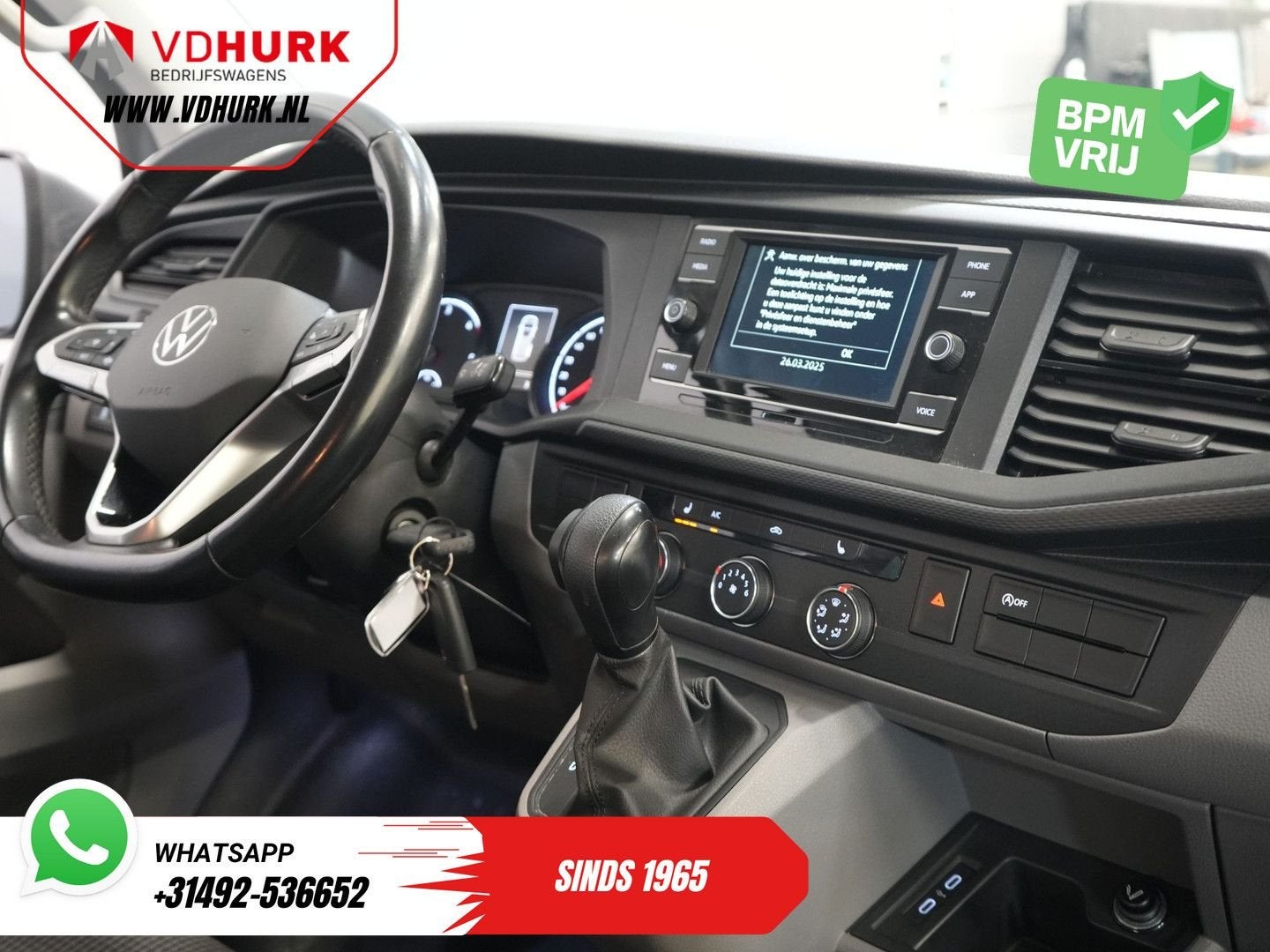 Volkswagen Transporter 2.0 TDI 150 pk DSG Aut. L2 DC Dubbel, Auto's, Automaat, Parkeersensor, Bedrijf, Diesel