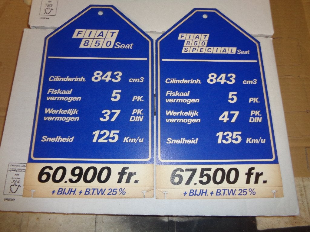 fiat 850/124/126/127/128/132, Ophalen, Zo goed als nieuw