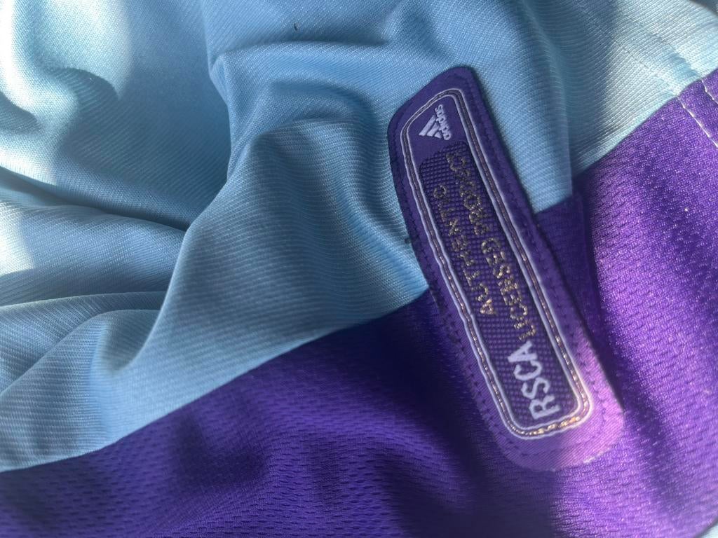 Maillot Anderlecht, Kleding | Heren, Sportkleding, Ophalen of Verzenden, Voetbal, Gedragen, Maat 48/50 (M)