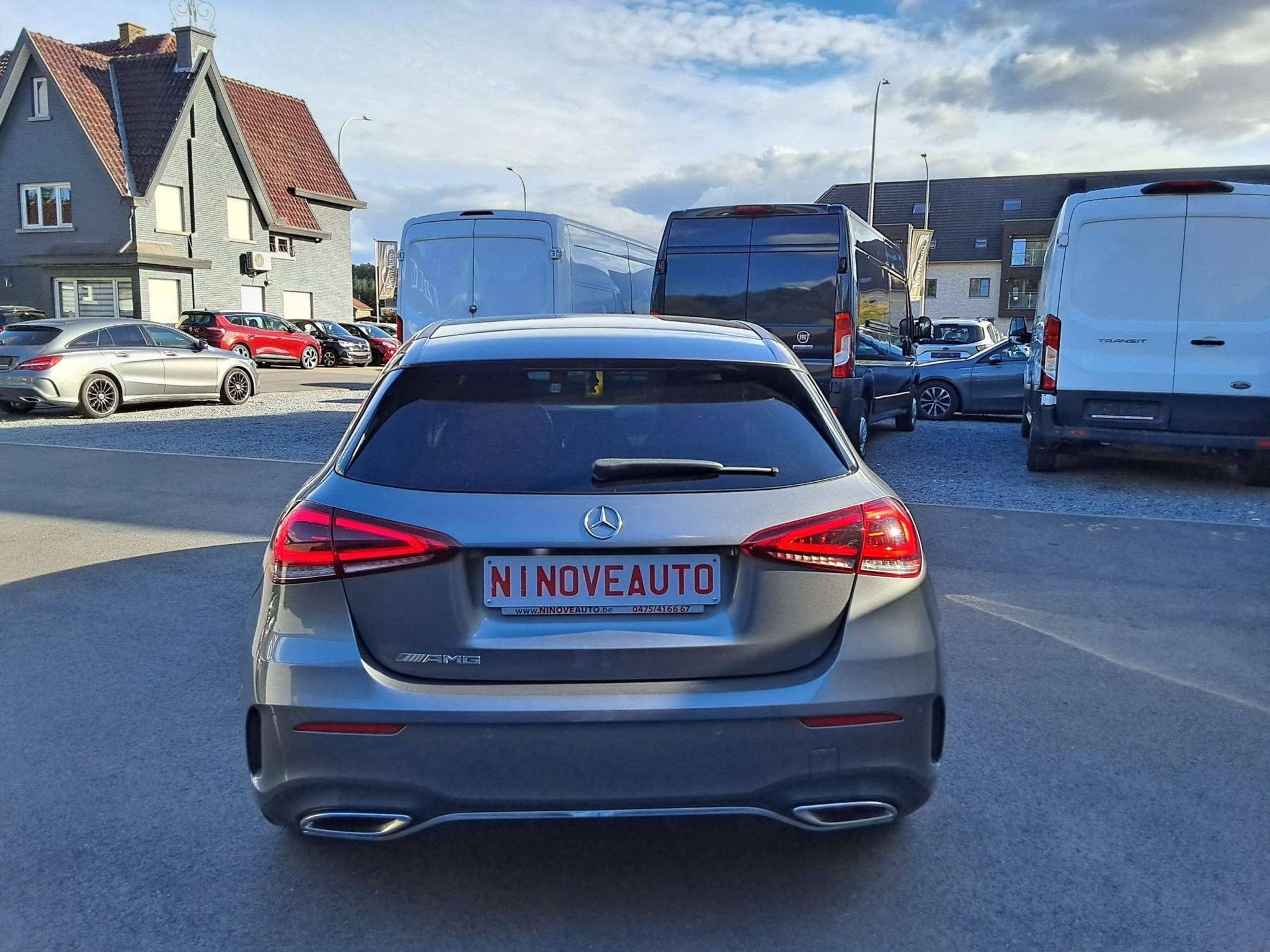 Mercedes-Benz A-Klasse 200 AMG AUTOMAAT CARPLAY CAMERA 360, Auto's, Gebruikt, 4 cilinders, Bedrijf, 150 pk
