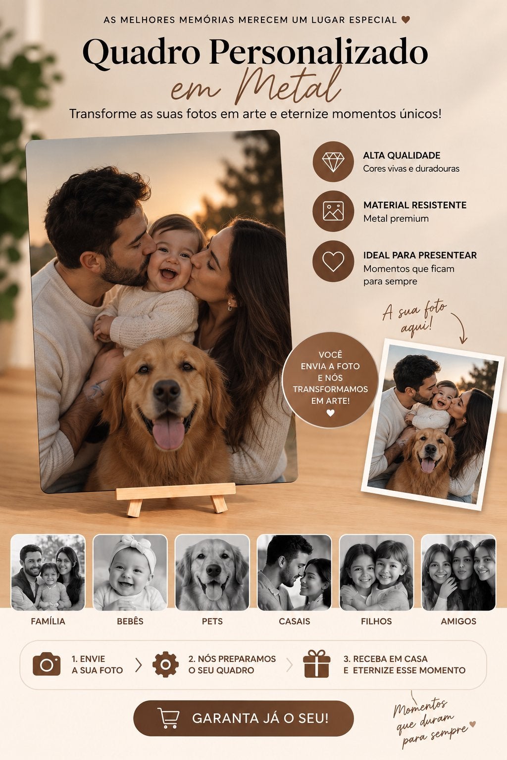 TURN A SPECIAL PHOTO INTO A MEMORY THAT LASTS FOREVER!, Huis en Inrichting, Verzenden