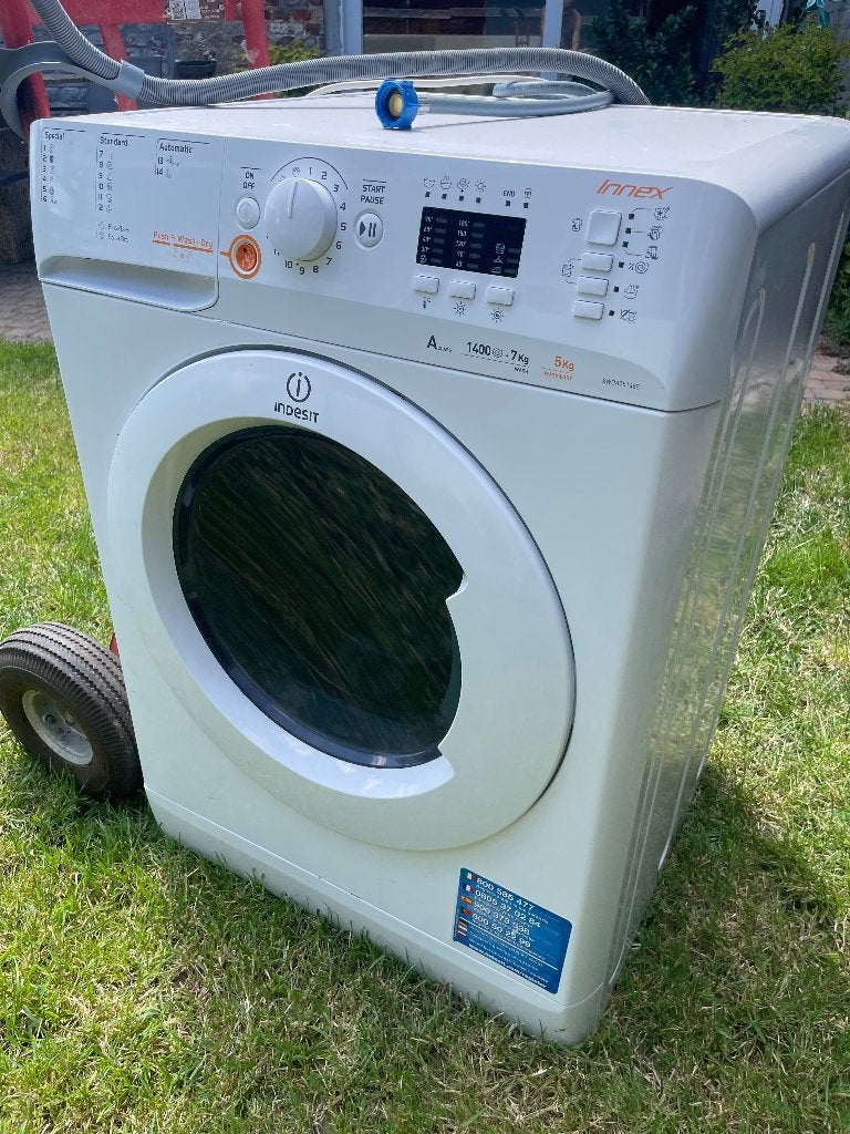 Wasmachine MET droogkast functie, Elektronische apparatuur, Wasmachines, 6 tot 8 kg, Ophalen, Zo goed als nieuw