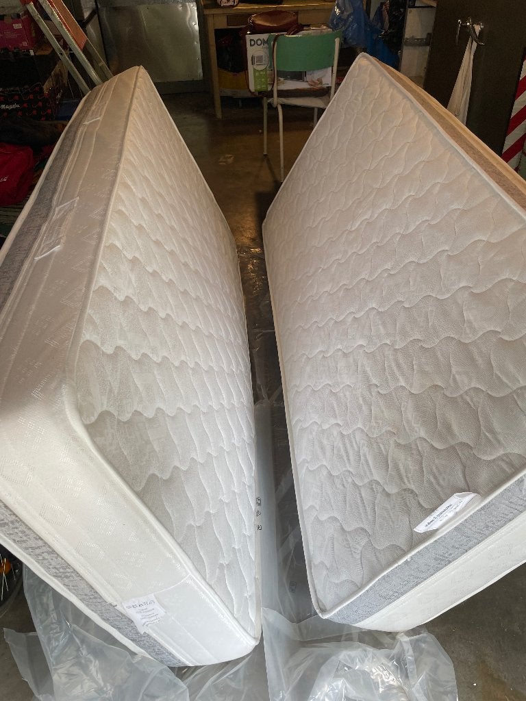 2 matelas 1 personne quasi neufs, 90 cm, Matelas, Enlèvement, 200 cm