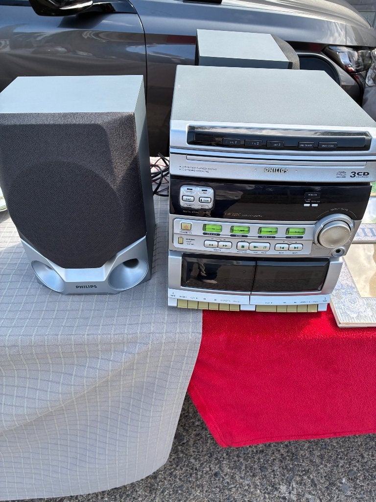 Stereo, Audio, Tv en Foto, Stereoketens, Ophalen, Gebruikt, Cassettedeck, Philips