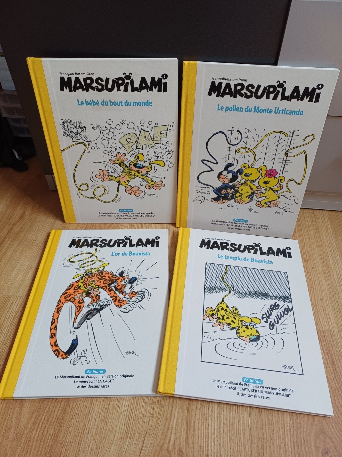 Bd Marsupilami 2/4/7/8's avonds groot formaat, Boeken, Meerdere stripboeken, Ophalen of Verzenden, Zo goed als nieuw, Franquin
