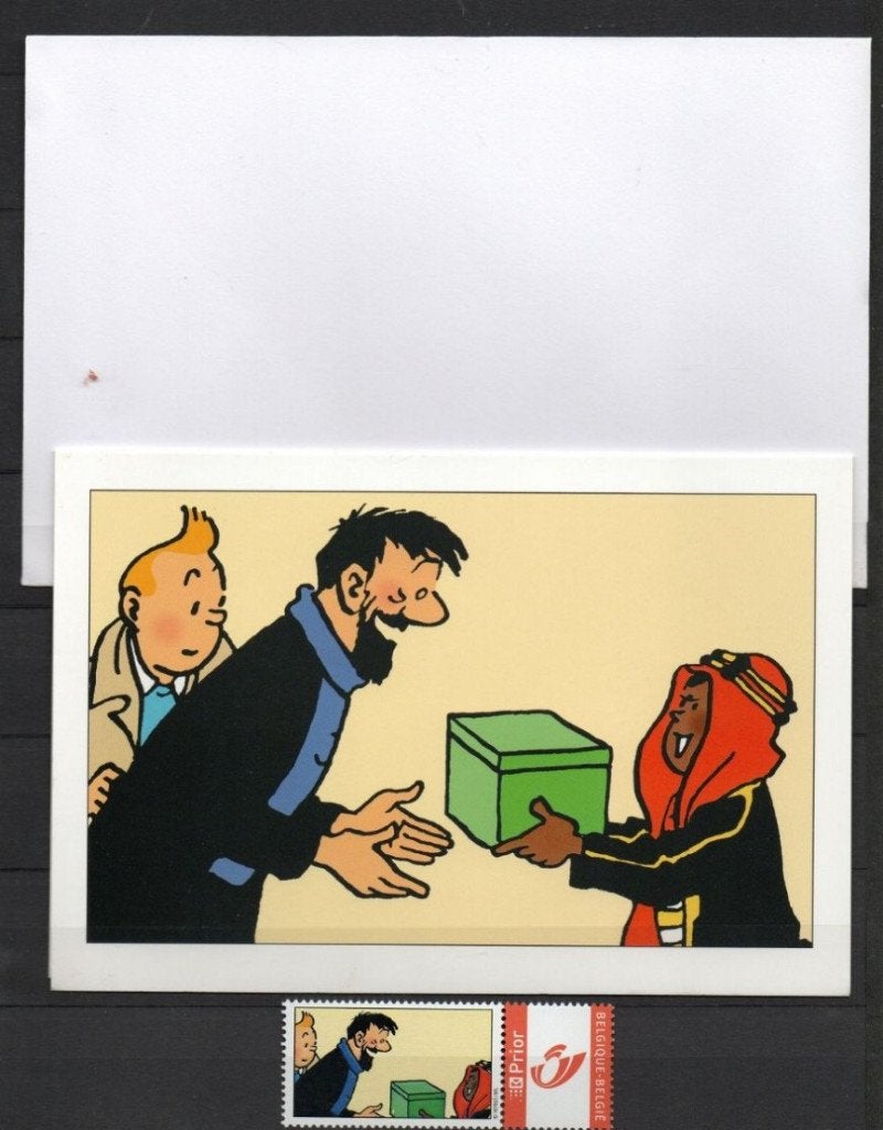 Carte de voeux (2) Tintin / Kuifje, Enlèvement