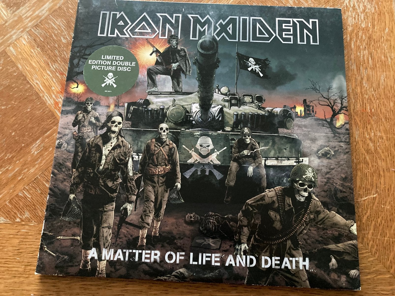 Iron Maiden: A Matter Of Life And Death Lp, 12 pouces, Enlèvement ou Envoi, Pochette gatefold, Utilisé