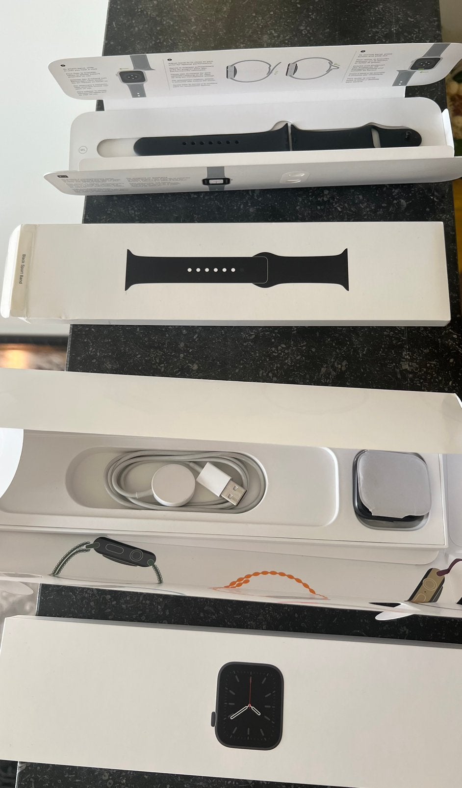 Apple Watch series 6 space gray 44 mm, Étanche, IOS, Comme neuf, Enlèvement