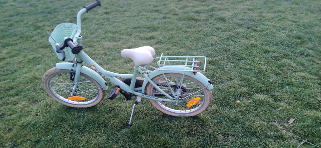 Meisjesfiets 18inch BFK Bike Fun Kids Lots of Love., Fietsen en Brommers, Fietsen | Vouwfietsen, Terugtraprem, Gebruikt, 16 tot 18 inch