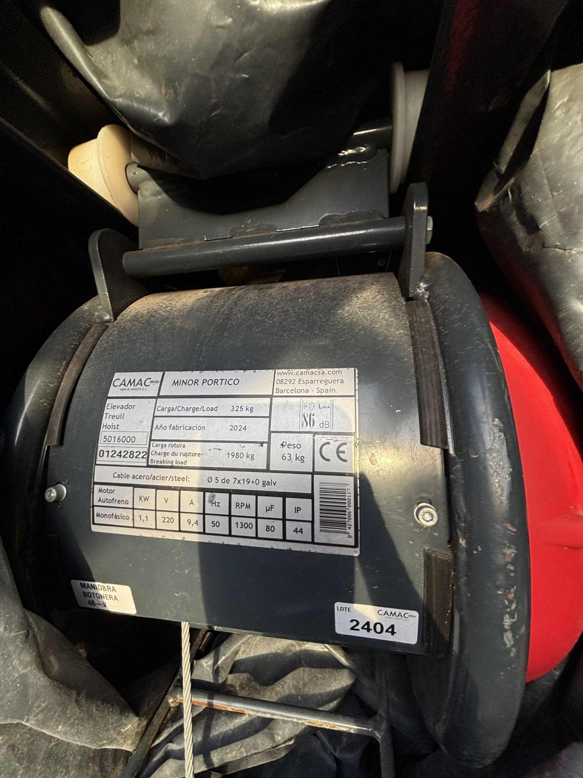 Bouwlift elektrische takel, Ophalen, Zo goed als nieuw