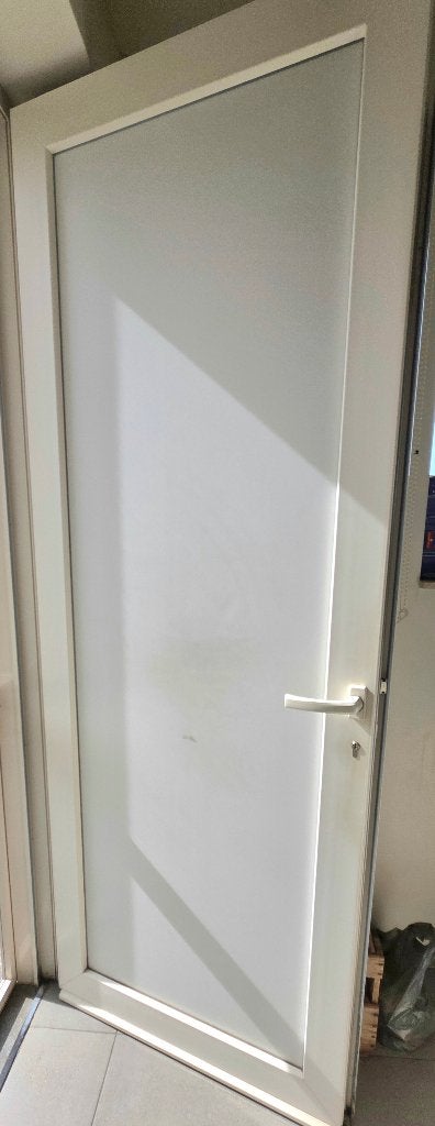 PVC buitendeur., Doe-het-zelf en Bouw, Ophalen, Kunststof, 80 tot 100 cm, 215 cm of meer