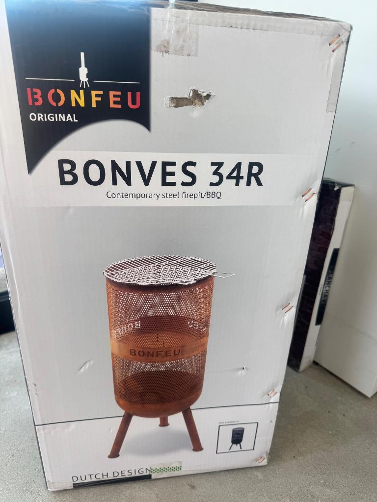 Bonfeu vuurkorf bonves 34 R, Tuin en Terras, Vuurkorven, Ophalen, Nieuw, Vuurkorf