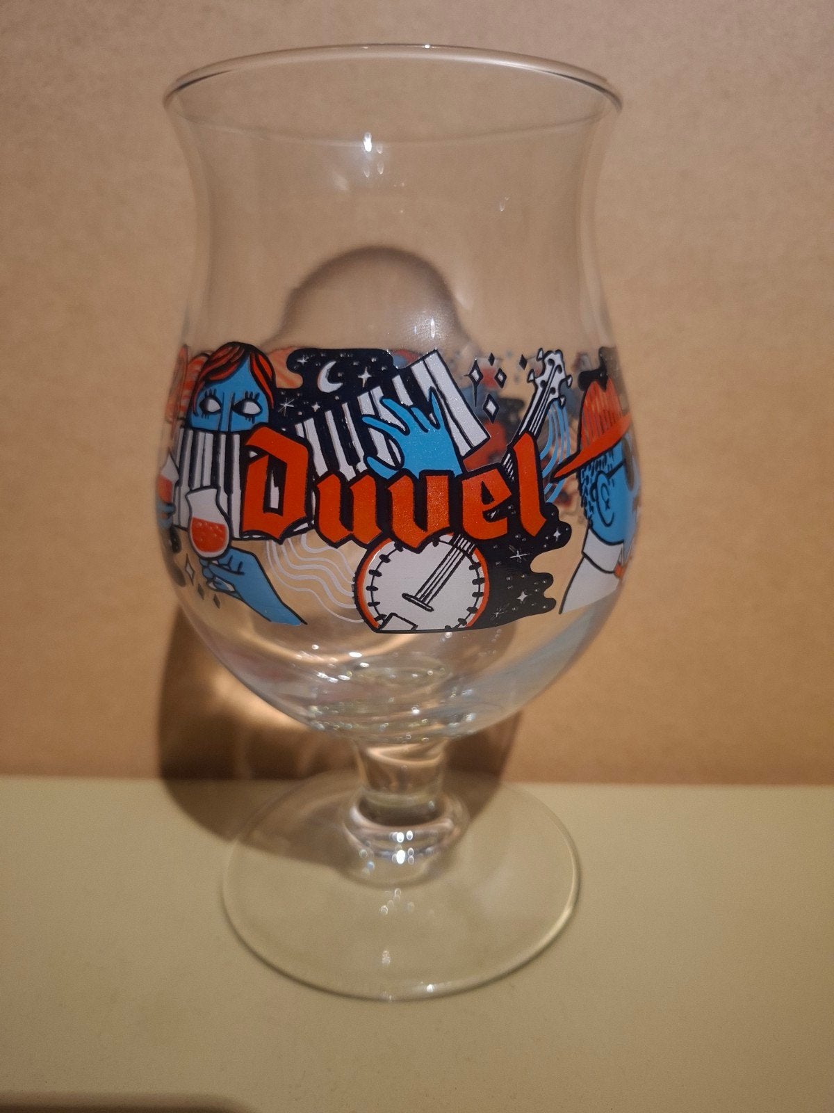 Duvel glas winking lizard, Verzamelen, Ophalen of Verzenden, Duvel