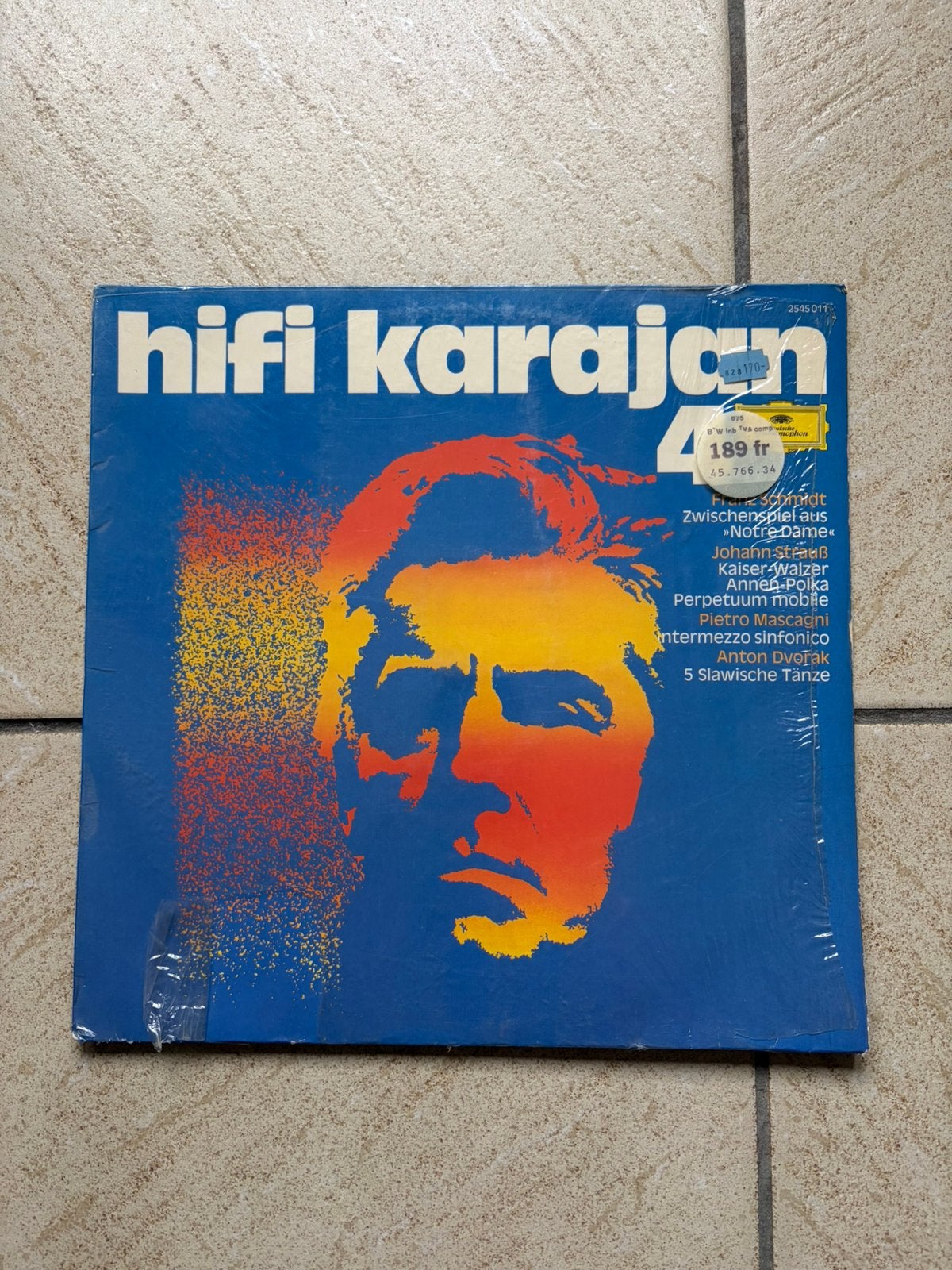Vintage vinylplaat Hifi Karajan 4 – Deutsche Grammophon, CD & DVD, Enlèvement, Comme neuf, LP