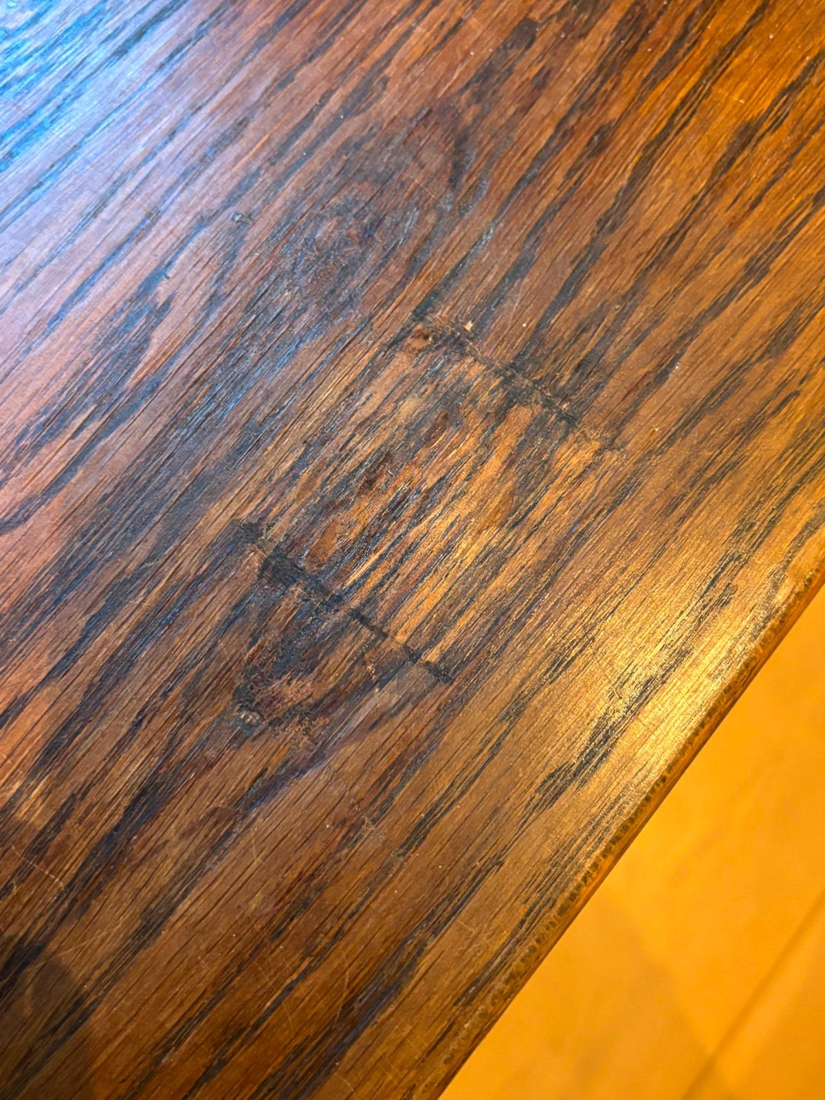 Oerdegelijke eiken tafel, Ophalen, Gebruikt, Eikenhout, 50 tot 100 cm