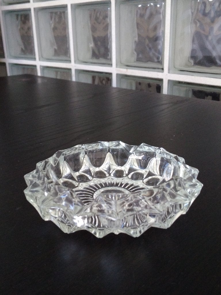 Cendrier vintage en cristal, Antiquités & Art, Enlèvement ou Envoi