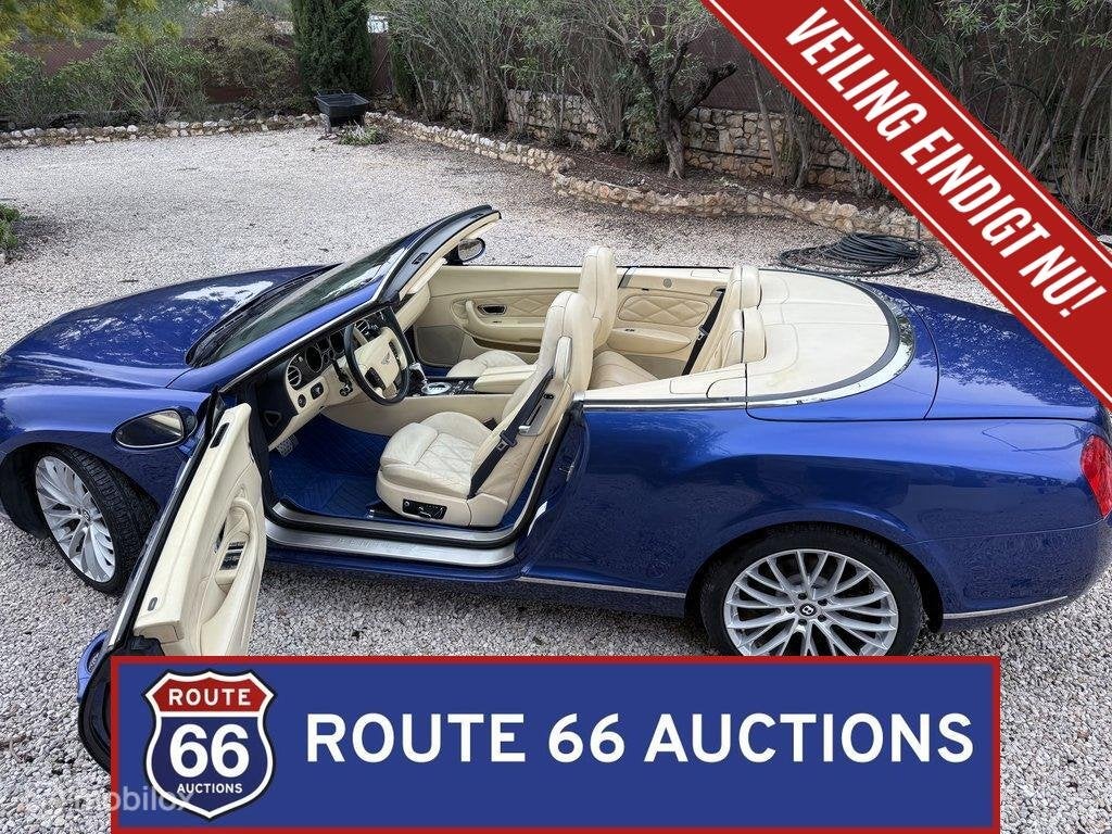 Bentley Continental GTC | 2008 | Route 66 Auctions, Auto's, Gebruikt, Zwart, Bedrijf, Overige carrosserie
