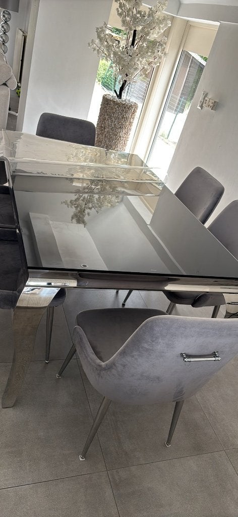 Eettafel, Ophalen, Gebruikt, Glas, Vijf personen of meer