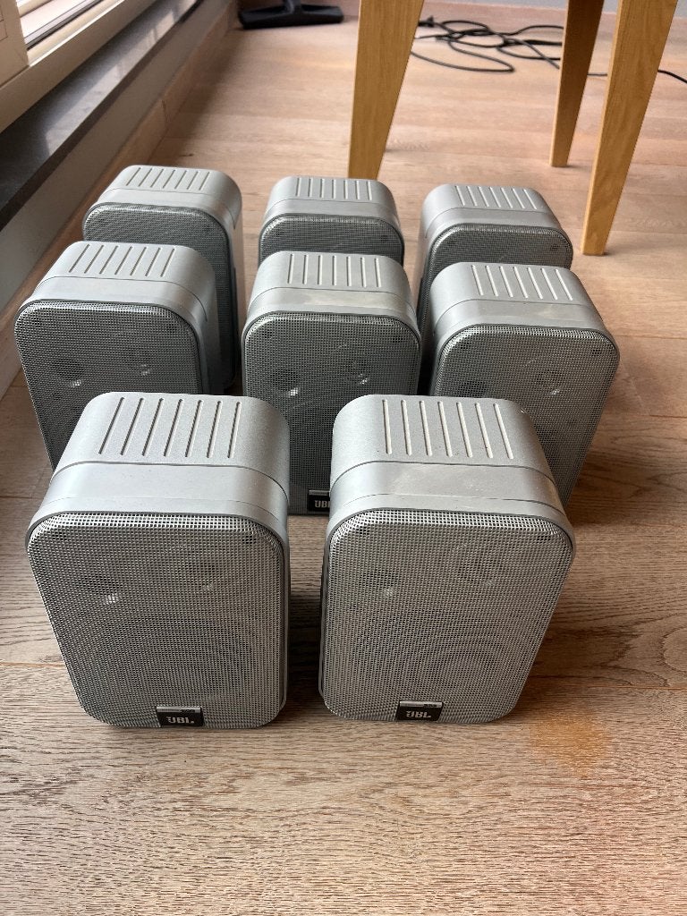 JBL Control one Speakerset 8 stuks, Audio, Tv en Foto, Luidsprekerboxen, Gebruikt, Speakerset, Ophalen of Verzenden, 60 tot 120 watt