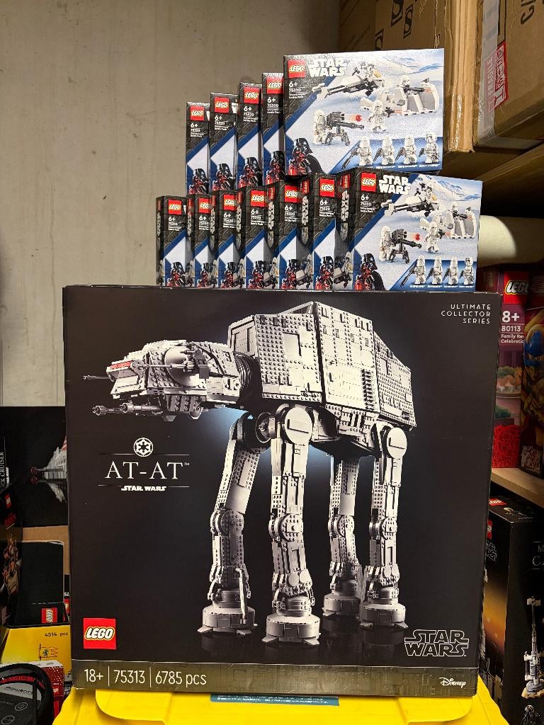 Lego Star Wars 75313 AT-AT +75320 snowtrooper battle packs, Kinderen en Baby's, Ophalen, Star Wars, Nieuw, Complete set