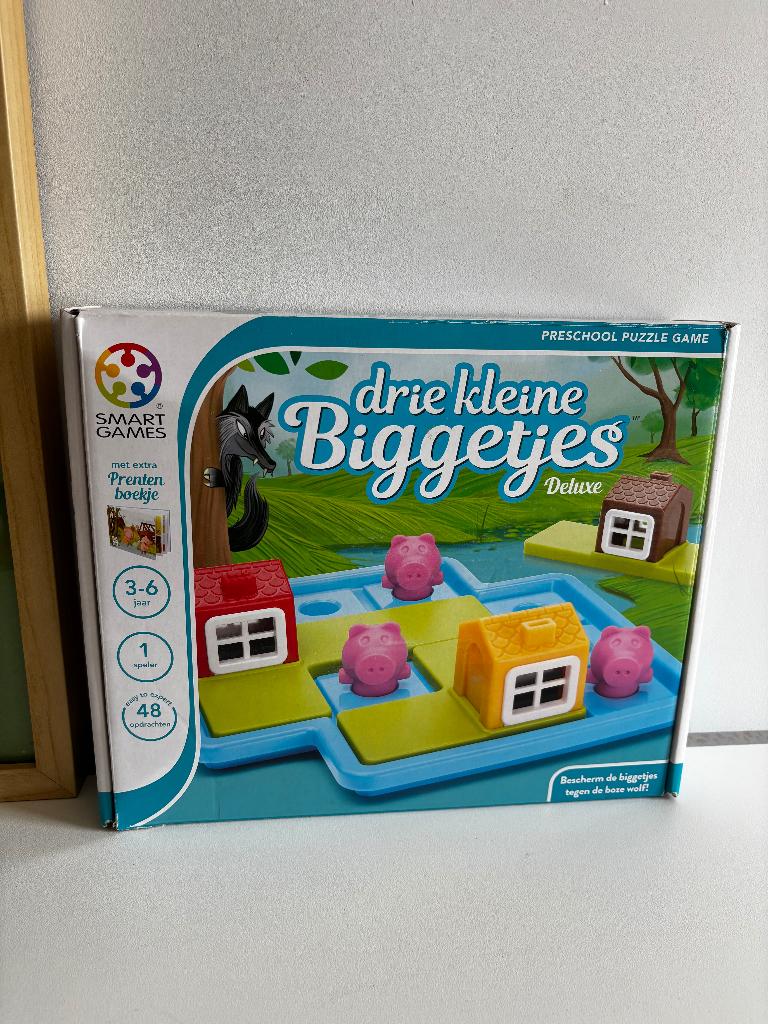 Smart Games Drie kleine biggetjes deluxe - als nieuw, Ophalen of Verzenden, Zo goed als nieuw