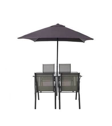 Table 4chaises parasol pour complete, Enlèvement, Neuf
