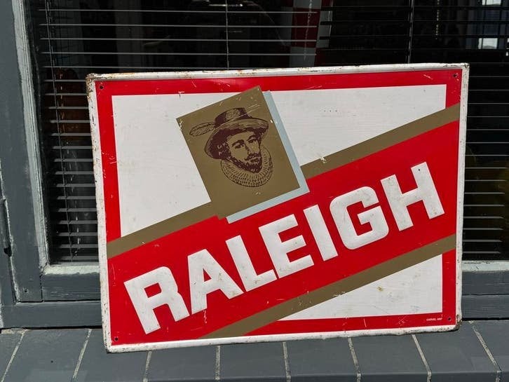 Vintage Raleigh Reclamebord - Fietsen
