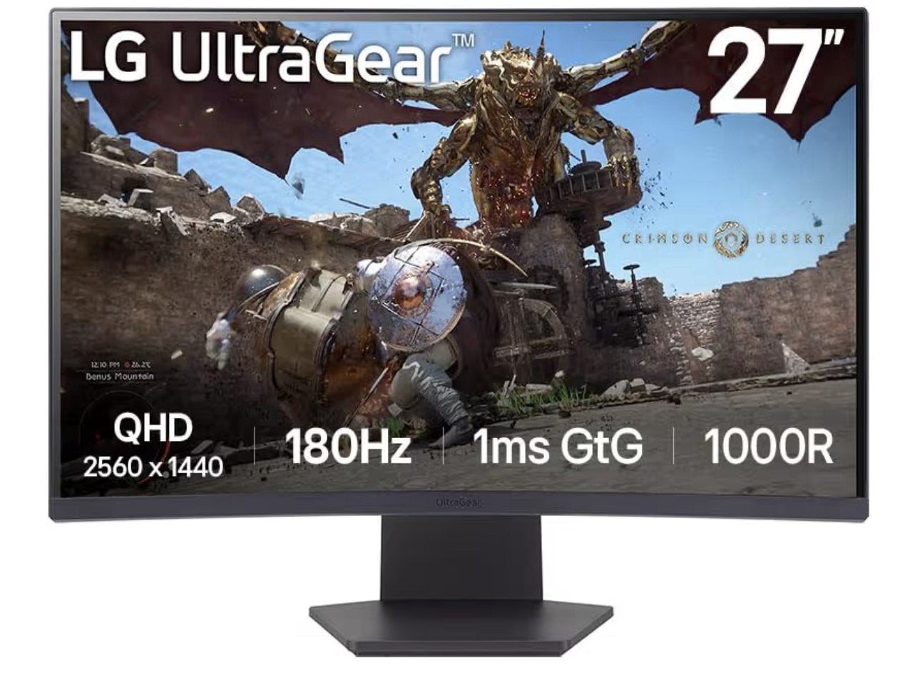LG Ultragear 27inches 180HZ 2K QHD curved screen, Enlèvement, Comme neuf