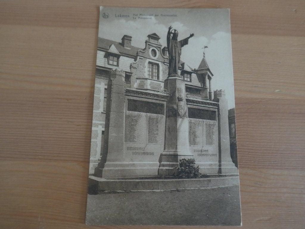 lokeren het monument der gesneuvelde, Verzamelen, Verzenden, Ongelopen, Oost-Vlaanderen