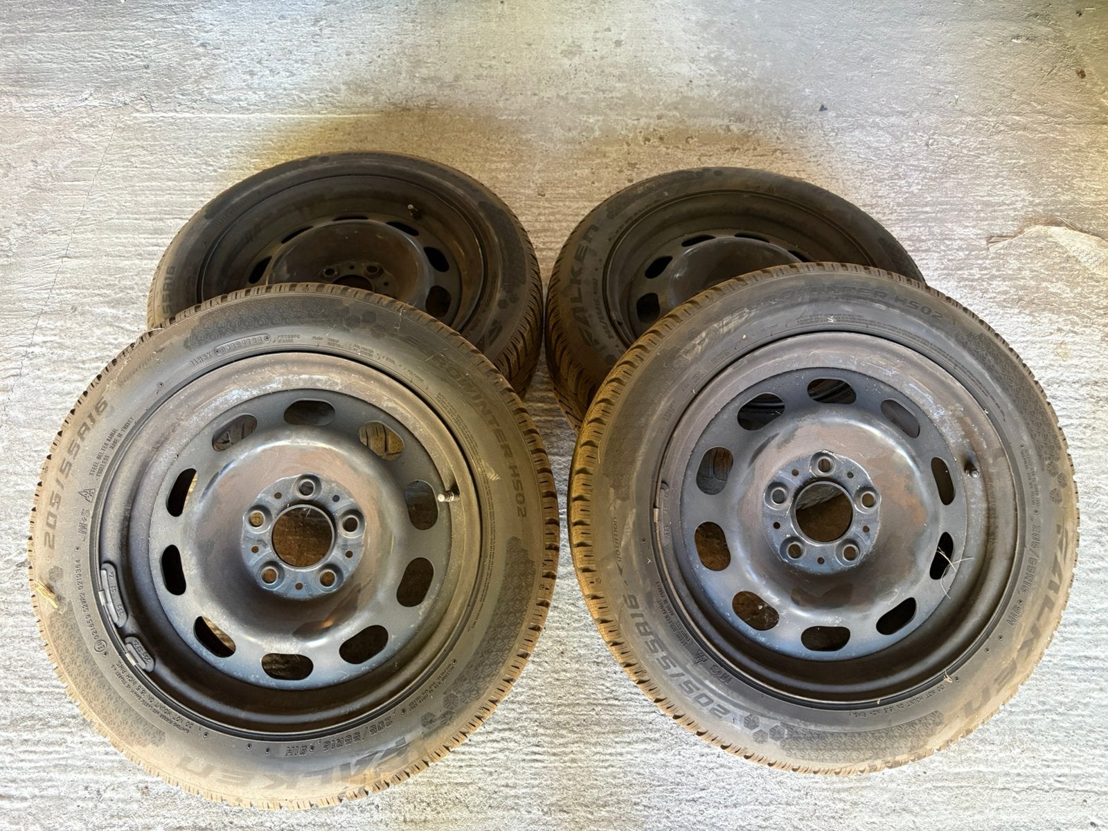 205/55 R16 WINTERBANDEN + VELGEN, Auto-onderdelen, Ophalen, 16 inch, Banden en Velgen, Nieuw