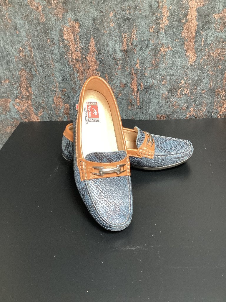 Fluchos instappers / schoenen 38, Blauw, Instappers, Ophalen of Verzenden, Zo goed als nieuw
