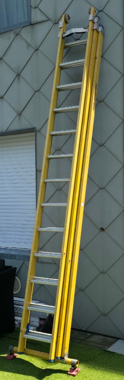 Professionele 3-Delige Ladder Staltor – 3x13 Tr, Ophalen, Ladder