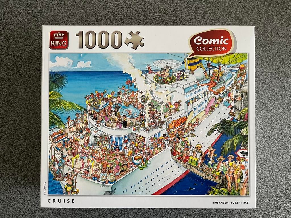 Puzzel Comic Collection - Cruise - 1000 stukjes, Hobby en Vrije tijd, Ophalen of Verzenden, Zo goed als nieuw
