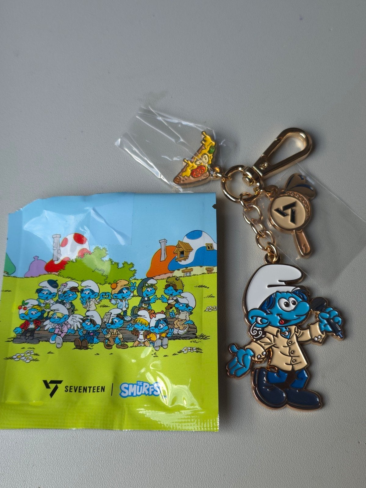 Porte-clé Schtroumpf DK Seventeen, Collections, Envoi, Neuf, Autres Schtroumpfs, Poupée, Figurine ou Peluche