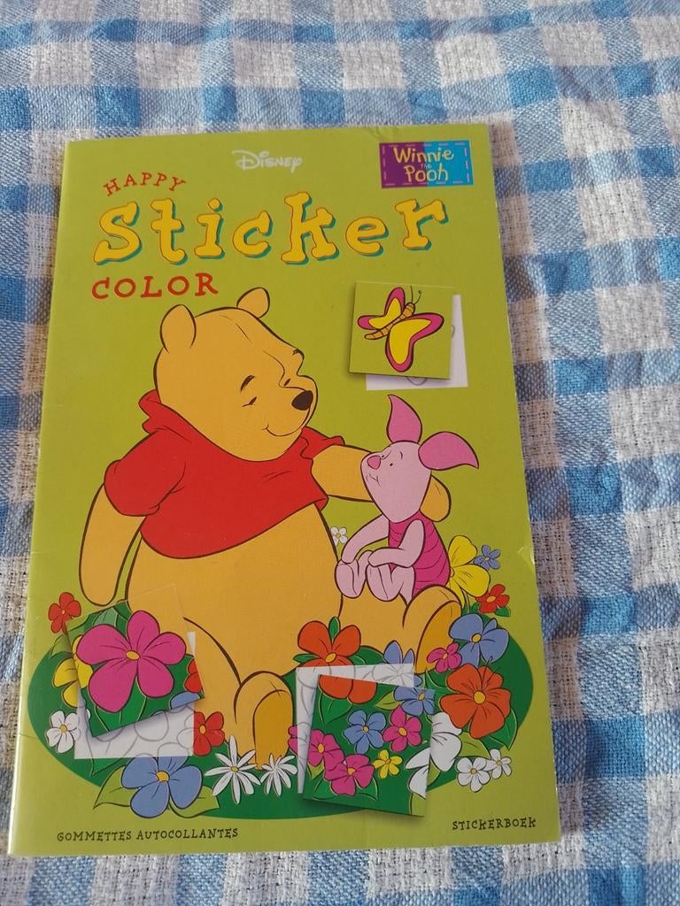 Disney Happy Sticker color Winnie de Poeh set 2x12 ex, Enlèvement ou Envoi, Comme neuf