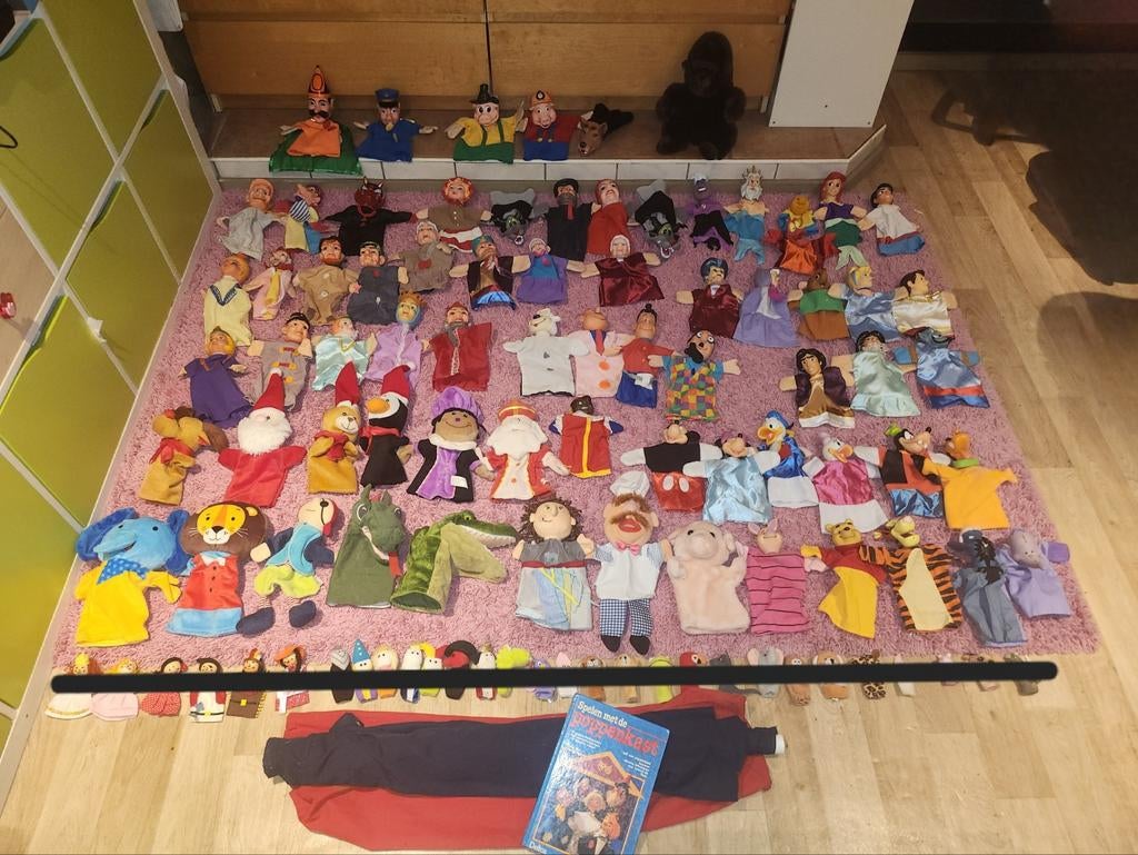 Groot lot poppenkastpoppen, Ophalen of Verzenden