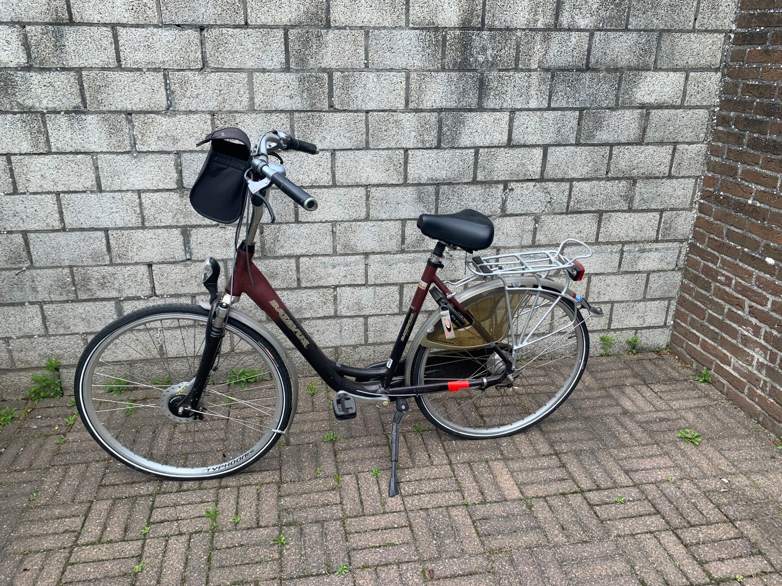 Damesfiets, Fietsen en Brommers, Ophalen, Gebruikt, Batavus, Mandje