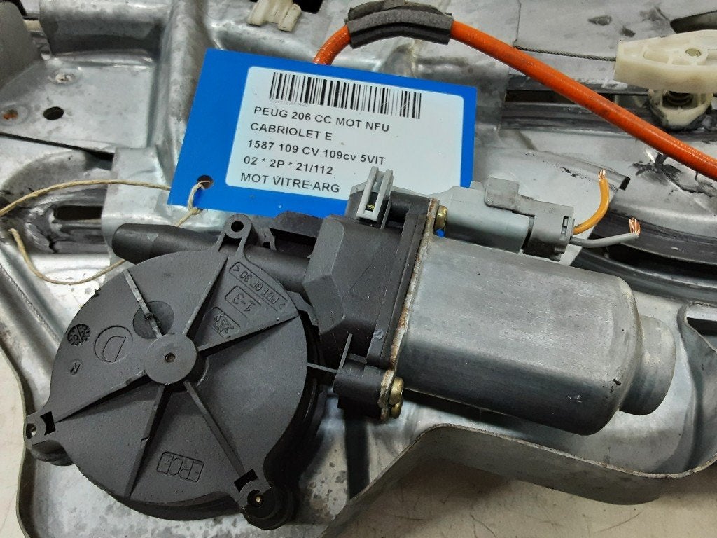 MOTEUR LEVE VITRE ELECTRIQUE ARRIÈRE GAUCHE 206 CC (2D), Kontakt-peugeot@peugeot.com, Arrière, Utilisé, Peugeot Deutschland GmbH