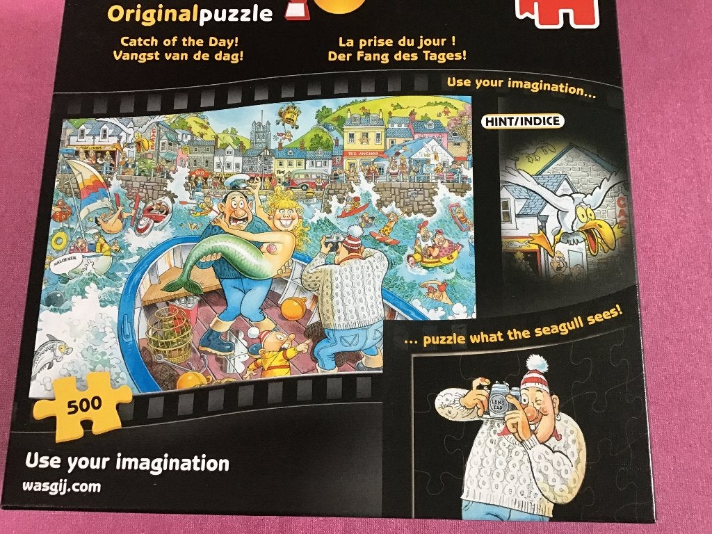 Wasgij 500, Hobby & Loisirs créatifs, Sport cérébral & Puzzles, Enlèvement ou Envoi, 500 à 1500 pièces, Utilisé, Puzzle