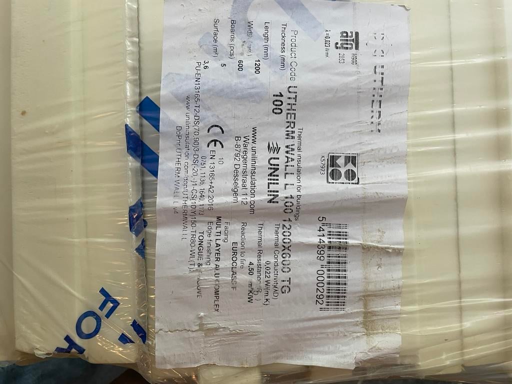 Unilin utherm wall  10cm, Enlèvement ou Envoi, Comme neuf