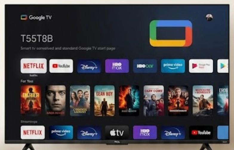 TV - TCL 55T8B - 55, téléviseur de jeu (livraison possible), TV, Hi-fi & Vidéo, Télévisions, Enlèvement, Comme neuf