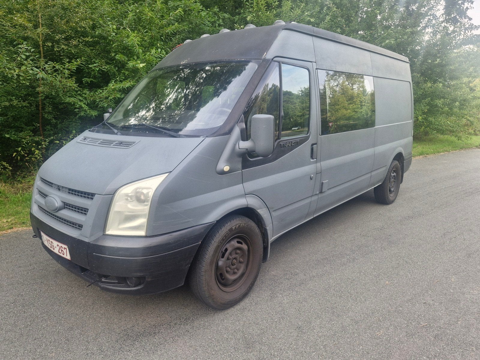 FORD TRANSIT BUS CAMPER BJ 2007 BED KEUKEN KOELKAST 2 PERS, Chemisch toilet, Buscamper of Camperbus, Bestuurdersdeur, Ford