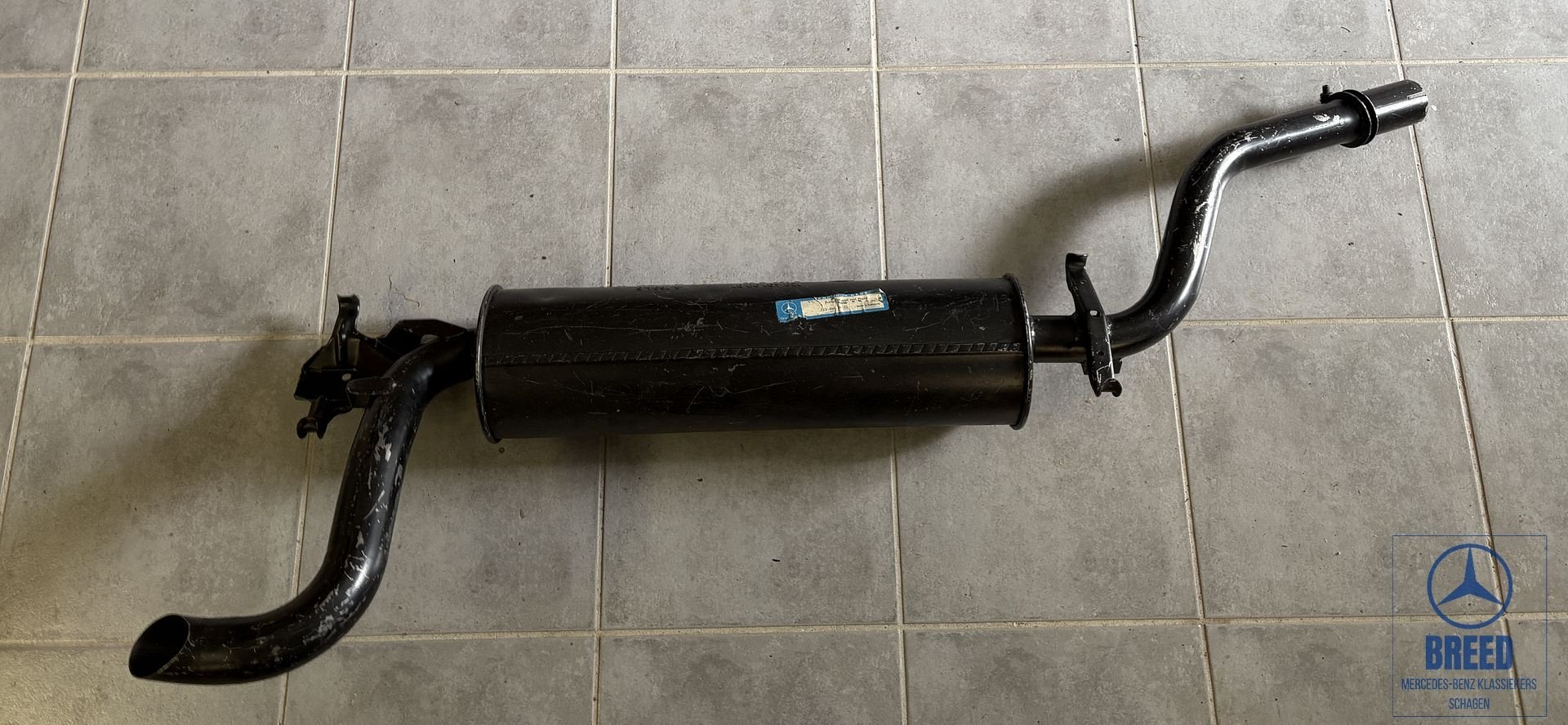 NOS einddemper voor Mercedes-Benz W123 S123 230T 250T, Auto-onderdelen, Uitlaatsystemen, Ophalen, -, Nieuw, -
