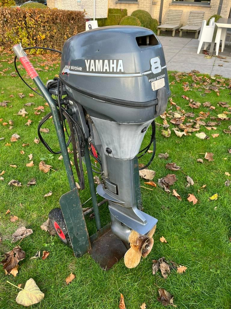 Yamaha 8pk 4-takt buitenboordmotor, Watersport en Boten, Buiten- en Binnenboordmotoren, Ophalen, Gebruikt, Met afstandsbediening