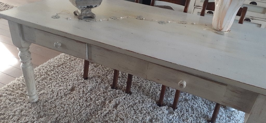 Eettafel en salontafel, Ophalen, Gebruikt, 100 tot 150 cm, 50 tot 100 cm